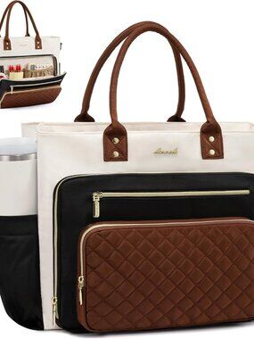 Teacher Tote Bag for Women Work, Laptop Bag With Large Cup Holder, Nurse Bags Pr
